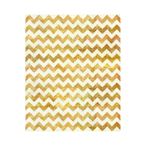 Chevron, golden color  design Duvet Cover 86"x70" ( All-over-print)