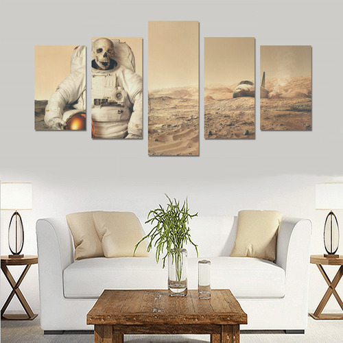Zombies on Mars Canvas Print Sets C (No Frame)