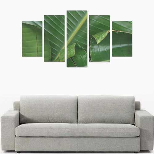 Banana Leaves Canvas Print Sets A (No Frame)