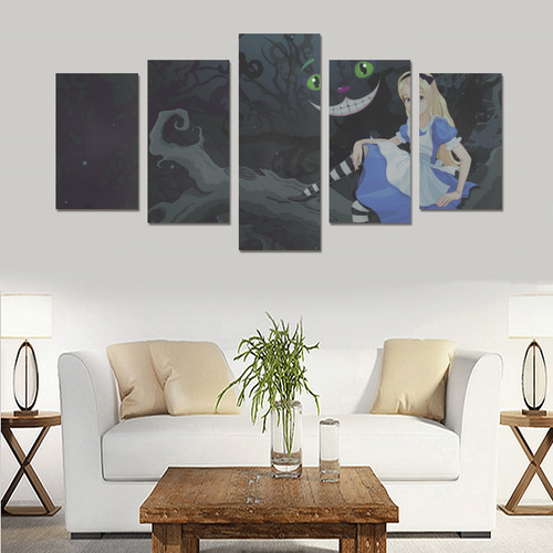 Alice Sitting on a Branch Canvas Print Sets C (No Frame)
