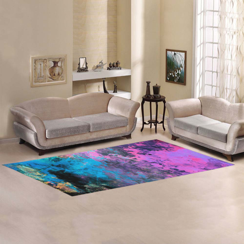 abstraction colors Area Rug 9'6''x3'3''