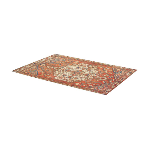 Antique Floral Persian Carpet Pattern Area Rug 7'x3'3''