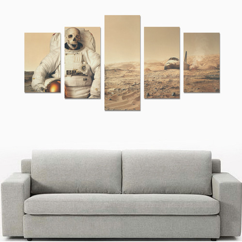 Zombies on Mars Canvas Print Sets C (No Frame)