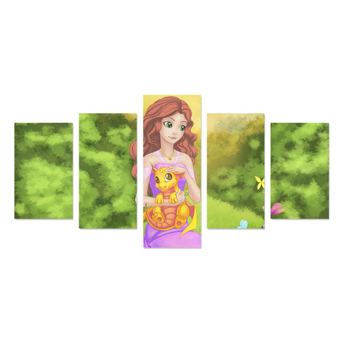 Fairytale Princess Canvas Print Sets C (No Frame)