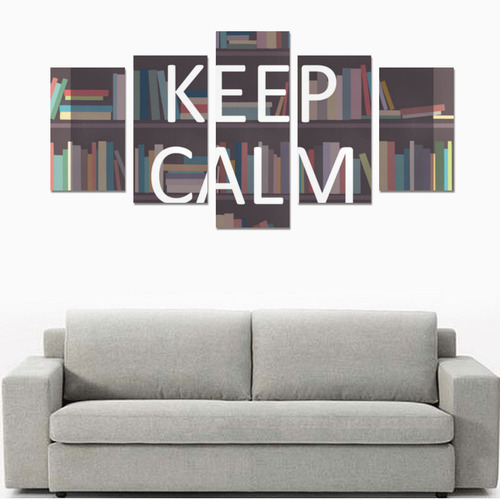 Keep Calm and Read a Book Canvas Print Sets C (No Frame)