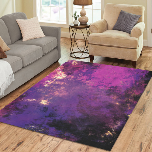 abstraction colors Area Rug7'x5'