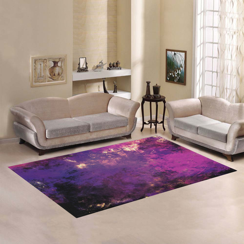 abstraction colors Area Rug7'x5'