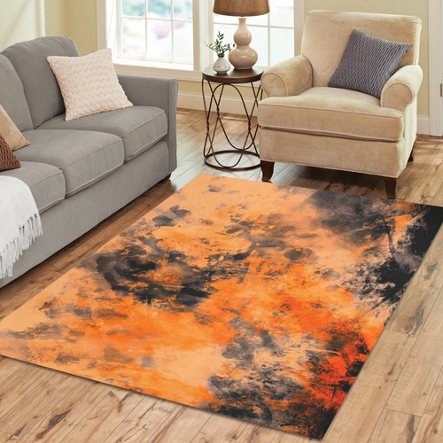 abstraction colors Area Rug7'x5'