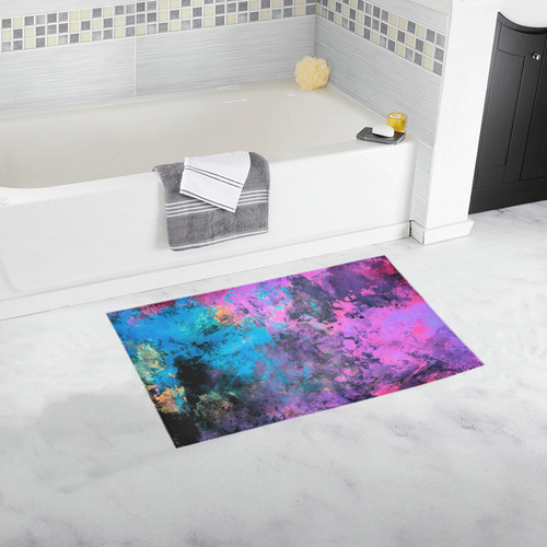 abstraction colors Bath Rug 16''x 28''