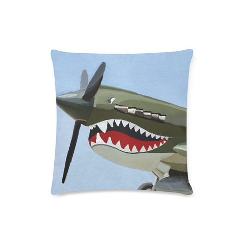 Shark Custom Zippered Pillow Case 16"x16"(Twin Sides)