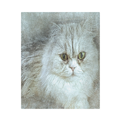 Persian White Cat Duvet Cover 86"x70" ( All-over-print)