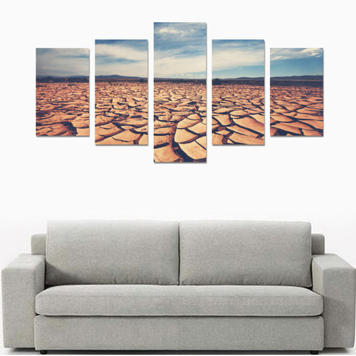 Drought Land Canvas Print Sets C (No Frame)