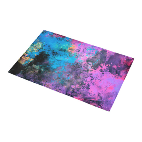 abstraction colors Bath Rug 16''x 28''