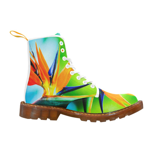 Bird of Paradise Flower Nature Floral Martin Boots For Women Model 1203H