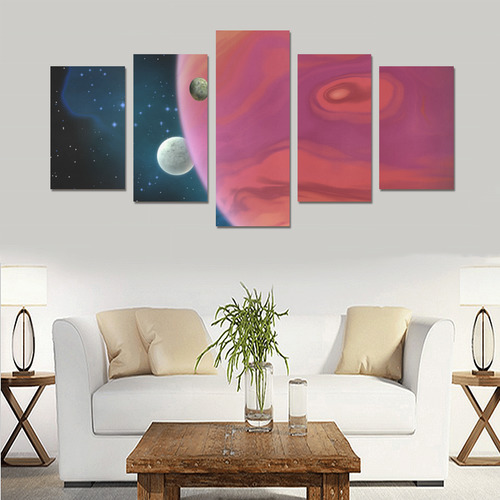 Jupiter Planet Canvas Print Sets C (No Frame)