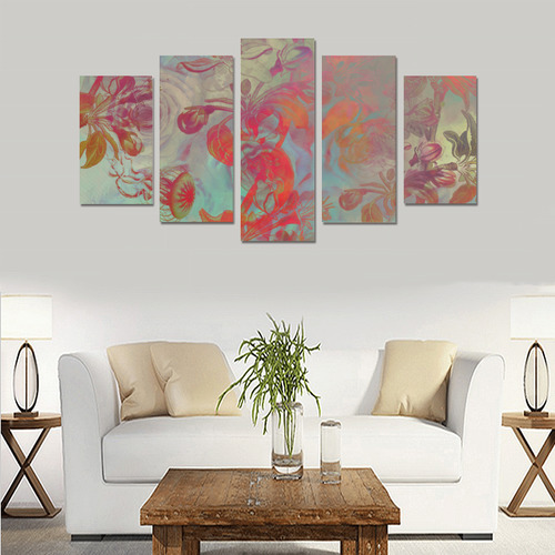 flowers roses Canvas Print Sets A (No Frame)