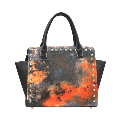 abstraction colors Rivet Shoulder Handbag (Model 1645)