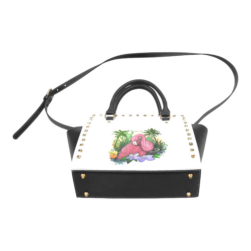 Flamingo Rivet Shoulder Handbag (Model 1645)