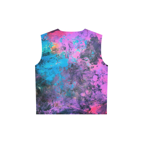 abstraction colors All Over Print Sleeveless Hoodie for Women (Model H15)