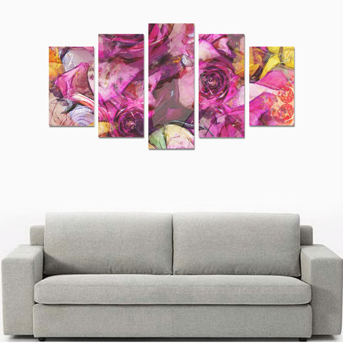 flora 4 Canvas Print Sets A (No Frame)