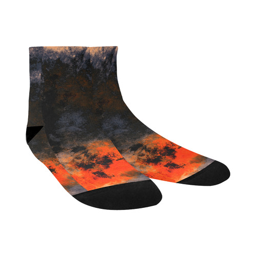 abstraction colors Quarter Socks