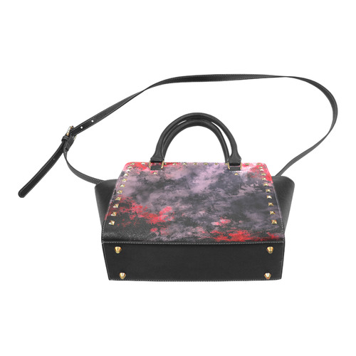 abstraction colors Rivet Shoulder Handbag (Model 1645)