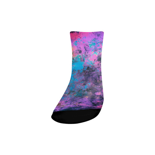 abstraction colors Quarter Socks