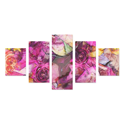 flora 4 Canvas Print Sets B (No Frame)