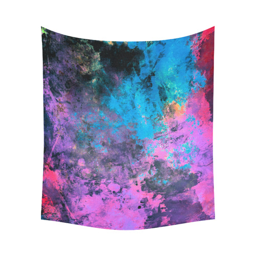 abstraction colors Cotton Linen Wall Tapestry 60"x 51"