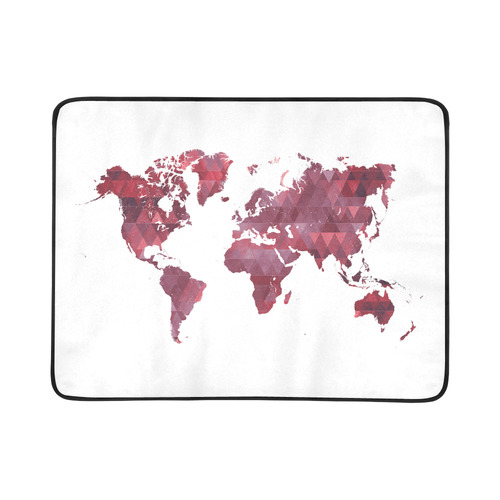 map of the world Beach Mat 78"x 60"