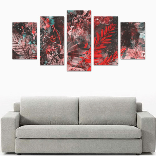flowers Canvas Print Sets D (No Frame)