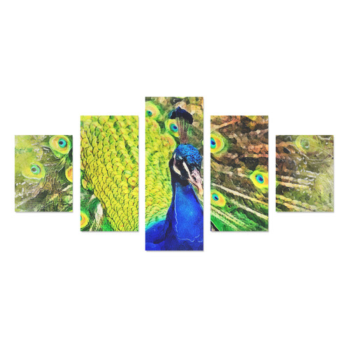 peacock Canvas Print Sets B (No Frame)