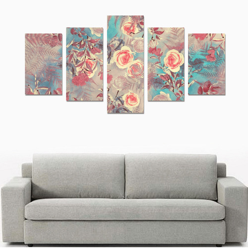 flowers 8 Canvas Print Sets C (No Frame)