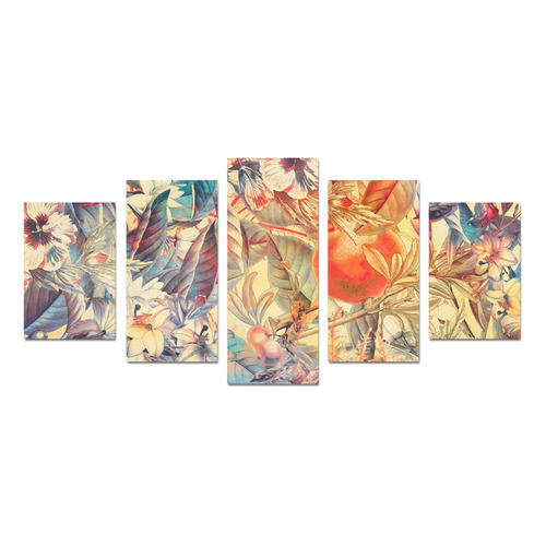 flowers 6 Canvas Print Sets D (No Frame)