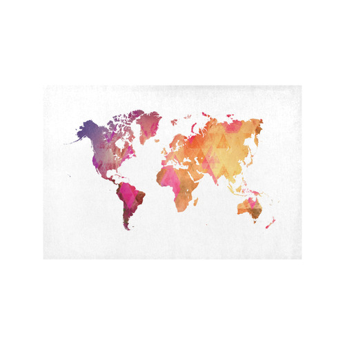 map of the world Placemat 12’’ x 18’’ (Six Pieces)