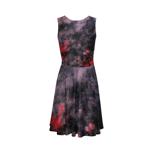 abstraction colors Sleeveless Ice Skater Dress (D19)