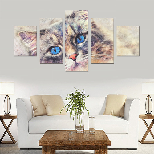 cat Canvas Print Sets B (No Frame)