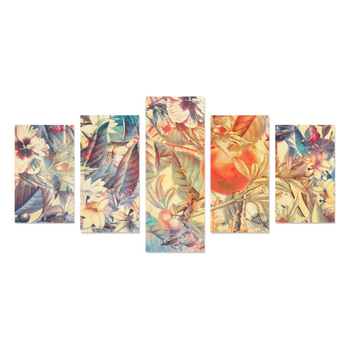 flowers 6 Canvas Print Sets C (No Frame)