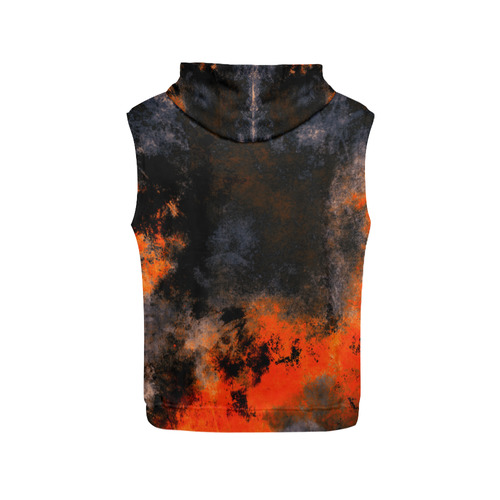 abstraction colors All Over Print Sleeveless Hoodie for Women (Model H15)