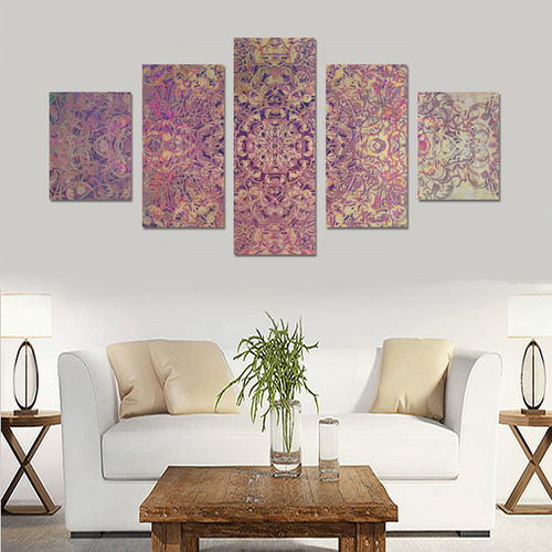 Magic mandala 6 Canvas Print Sets B (No Frame)