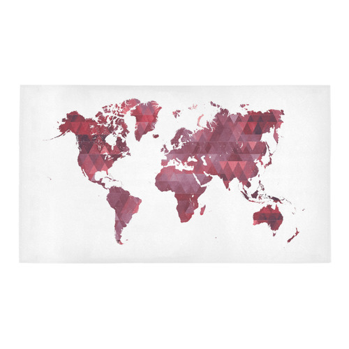 map of the world Bath Rug 16''x 28''