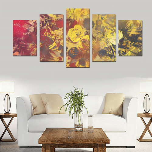 flowers Canvas Print Sets D (No Frame)