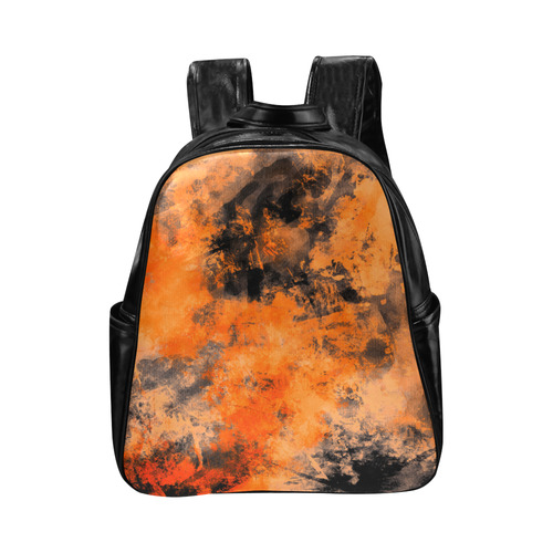 abstraction colors Multi-Pockets Backpack (Model 1636)