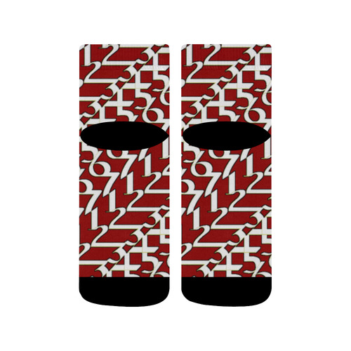 Red NUMBERS Collection Socks Quarter Socks