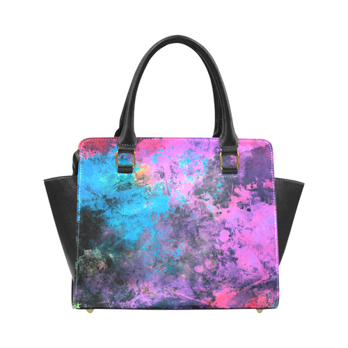 abstraction colors Rivet Shoulder Handbag (Model 1645)