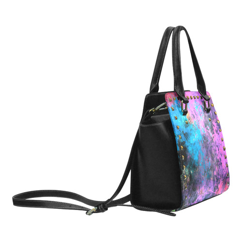 abstraction colors Rivet Shoulder Handbag (Model 1645)