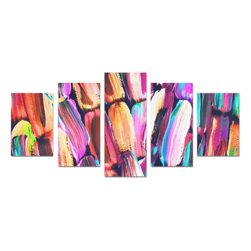 Neon Sugarcane Canvas Print Sets D (No Frame)