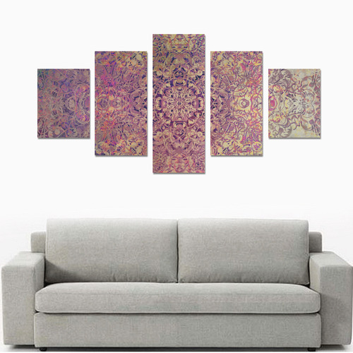 Magic mandala 6 Canvas Print Sets B (No Frame)