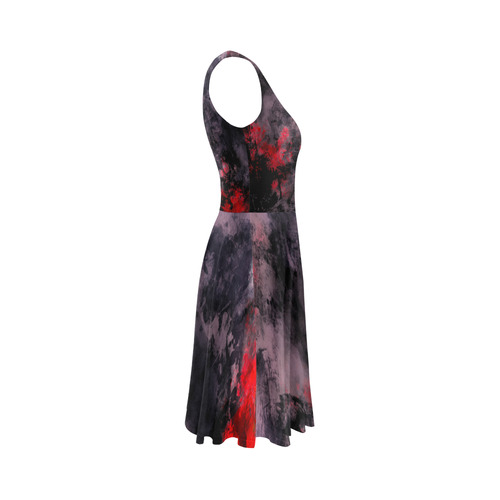 abstraction colors Sleeveless Ice Skater Dress (D19)