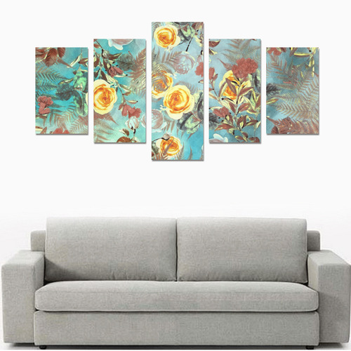 flowers 3 Canvas Print Sets C (No Frame)